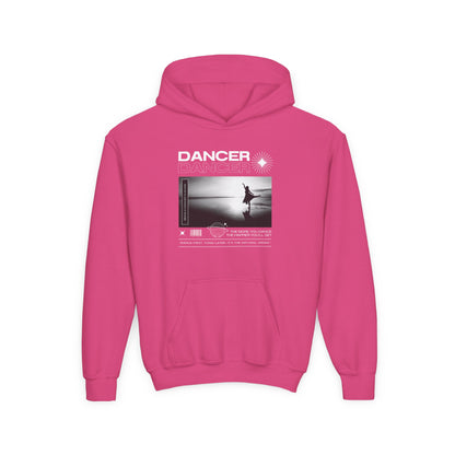 “Dancer” Arabesque on the Beach Graphic | Unisex Youth Hoodie – Streetwear-Inspired Ballet Dance Hoodie for Kids & Young Dancers