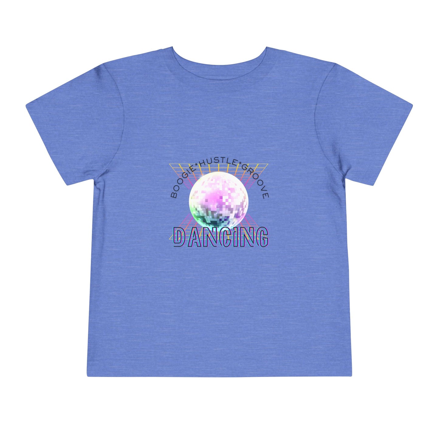 "Boogie, Hustle, Groove - Dancing" Streetwear Dance Graphic – Toddler Short Sleeve Tee