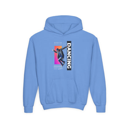 “Dancing” Male Dancer Streetwear Graphic | Unisex Youth Hoodie – Dance Hoodie for Kids & Young Performers