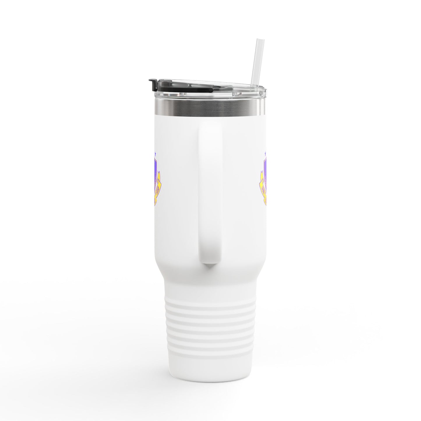 "Jeté Dance Gear Estd 2025" | 40oz Insulated Travel Mug with Collegiate-Inspired Graphic – Durable Stainless Steel Tumbler for Dancers & Dance Lovers