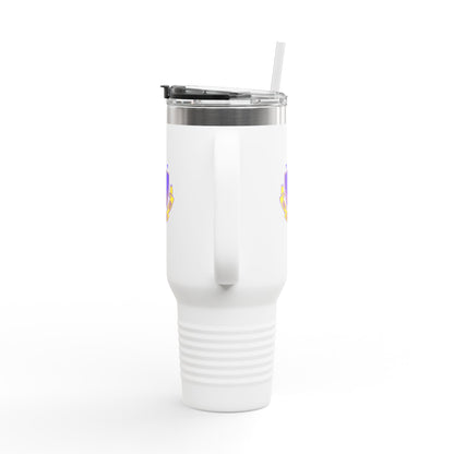 "Jeté Dance Gear Estd 2025" | 40oz Insulated Travel Mug with Collegiate-Inspired Graphic – Durable Stainless Steel Tumbler for Dancers & Dance Lovers