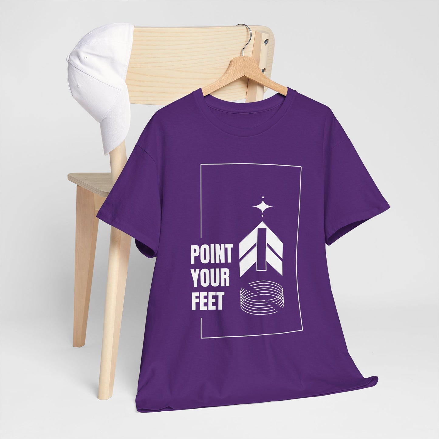"Point Your Feet" Streetwear Dance Tee – Unisex Heavy Cotton Ballet-Inspired T-Shirt for Dancers