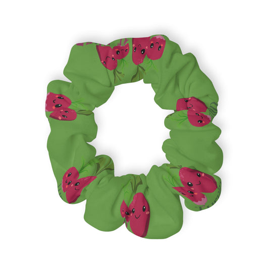 "Turnip the Beet” Scrunchie – Funny Dance Pun Hair Accessory with Cute Pepper Graphic