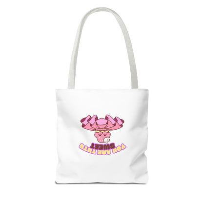 "You Are Tutu Sweet" Kawaii Cupcake Dance Tote Bag – Cute Canvas Bag for Dancers, Dance Moms & Ballet Lovers | Dance Gift Idea