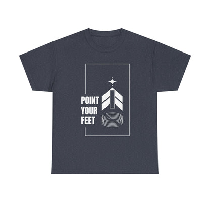 "Point Your Feet" Streetwear Dance Tee – Unisex Heavy Cotton Ballet-Inspired T-Shirt for Dancers