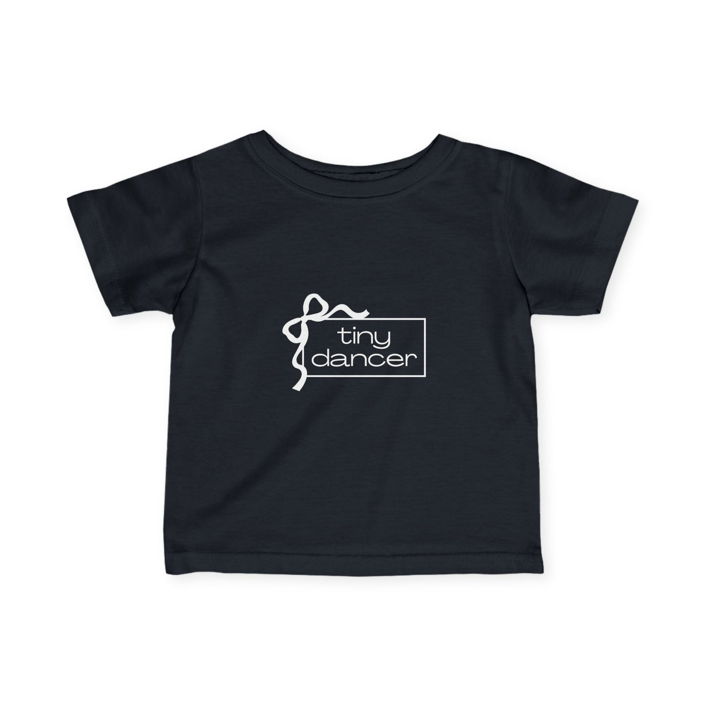 “Tiny Dancer” Infant Fine Jersey Tee – Adorable Dance-Themed Baby T-Shirt for Future Ballerinas and Little Movers
