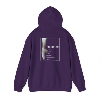 "I Dance En Pointe" Unisex Hoodie – Ballet-Themed Personalized Hoodie for Teens and Adults Featuring X-Ray Foot Design