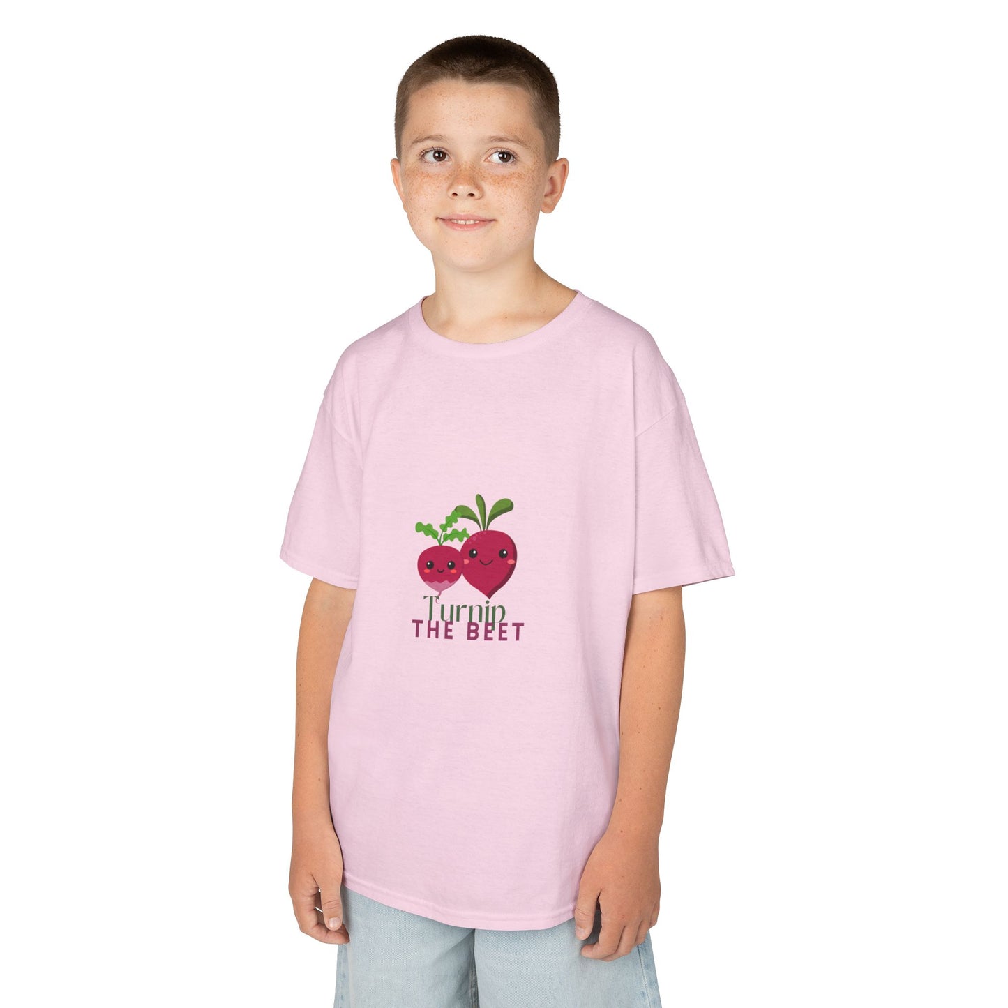 "Turnip the Beet" Youth Short Sleeve Tee – Cute Veggie Graphic Dance Pun Shirt for Kids