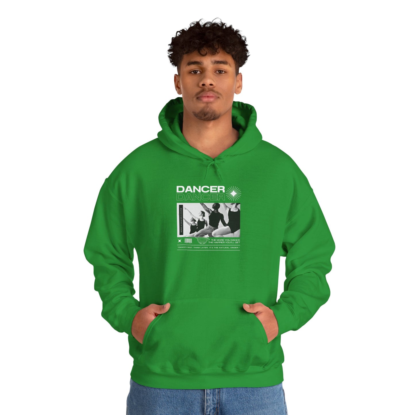 “Dancer” Young Ballet Dancers at the Barre Graphic | Streetwear-Inspired Ballet Hoodie for Dance Enthusiasts - Unisex Heavy Blend™ Hooded Sweatshirt