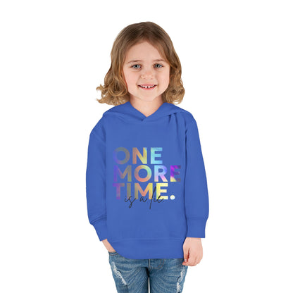 "One More Time Is a Lie" Toddler Dance Hoodie – Funny Colorful Graphic Pullover for Kids