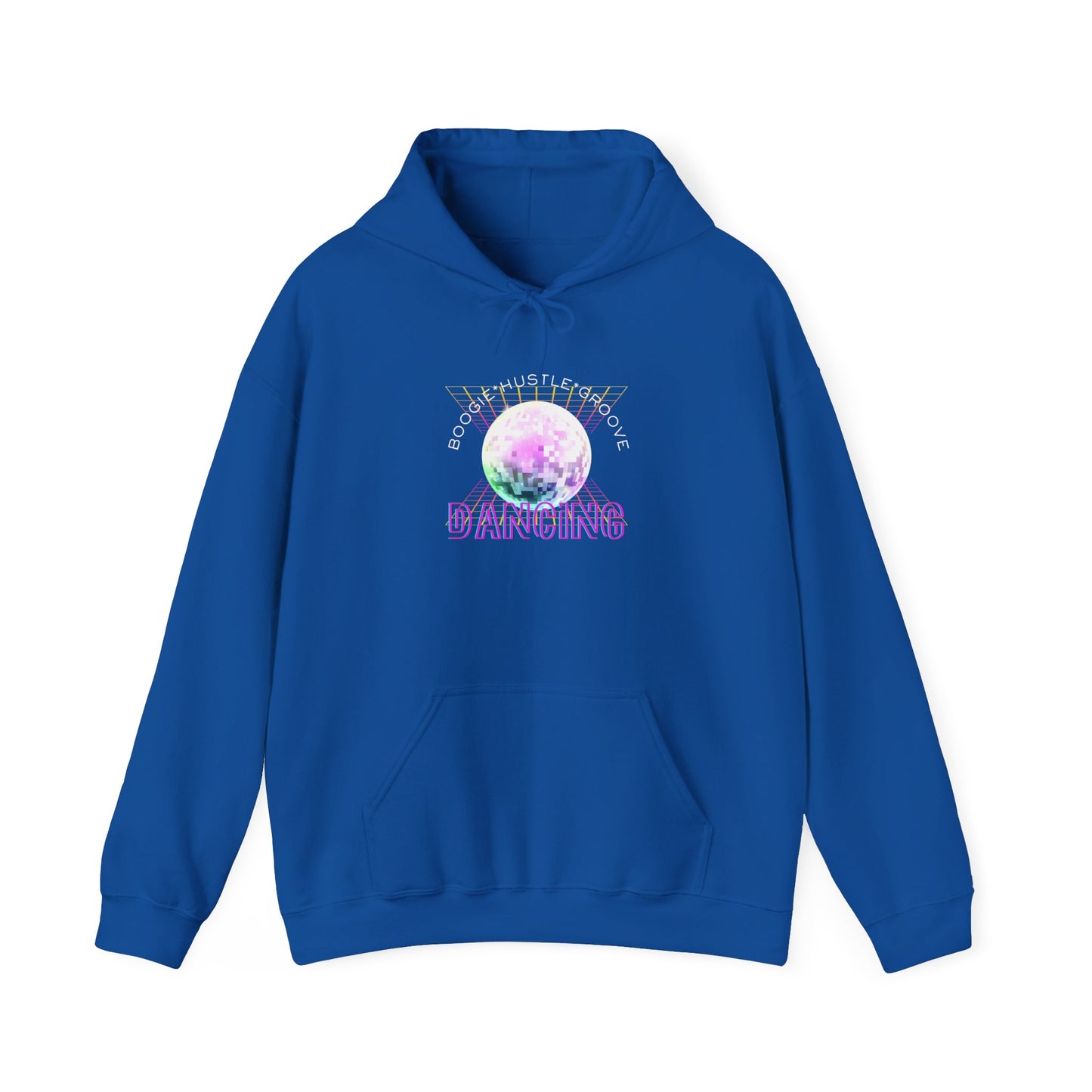 "Boogie, Hustle, Groove - Dancing" Streetwear Dance Graphic – Unisex Heavy Blend™ Hooded Sweatshirt