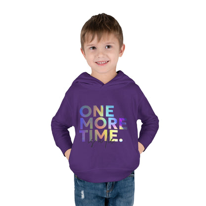 "One More Time Is a Lie" Toddler Dance Hoodie – Funny Colorful Graphic Pullover for Kids