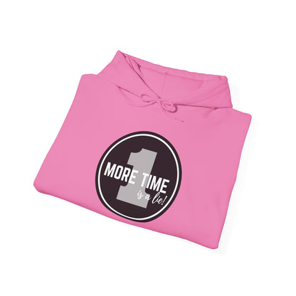 "One More Time is a Lie" Dance-Themed Unisex Hooded Sweatshirt – Bold Emblem Graphic Hoodie for Dancers