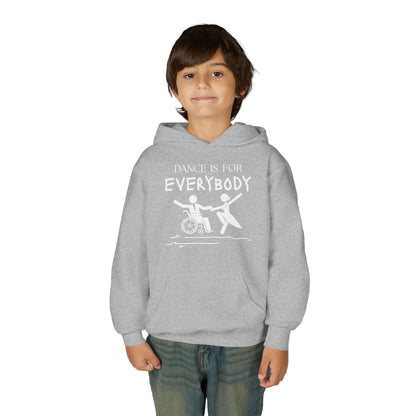 “Dance Is for Everybody” Unisex Youth Hoodie – Inclusive Dance Hoodie for Kids & Teens, Personalized with Name or Studio