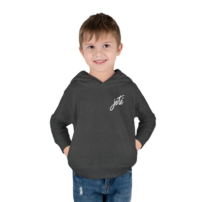 “Jeté” Official  Logo | Ballet & Dance Hoodie for Kids & Young Dance Enthusiasts - Toddler Pullover Hoodie
