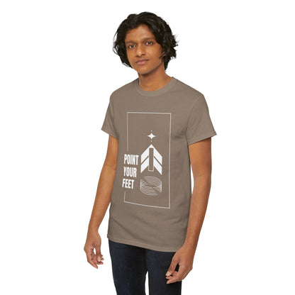 "Point Your Feet" Streetwear Dance Tee – Unisex Heavy Cotton Ballet-Inspired T-Shirt for Dancers