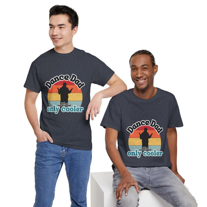 "Dance Dad" Unisex Heavy Cotton Tee – Funny Retro Dance Shirt for Cool Dads