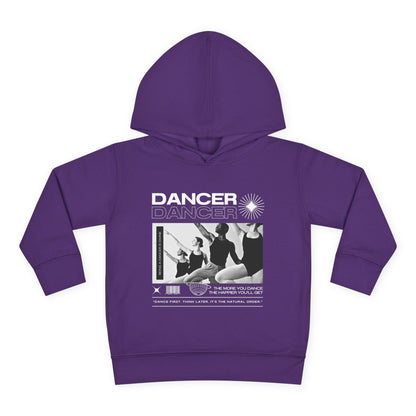 “Dancer” Toddler Pullover Hoodie – Streetwear-Inspired Ballet Barre Graphic Sweatshirt for Kids
