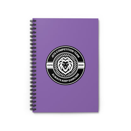"Jeté Competition Team – Always Keep Dancing" Spiral Notebook – Collegiate Dance Journal for Competitive Dancers & Dance Teams