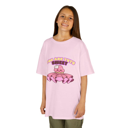 "You Are Tutu Sweet" Youth Short Sleeve Tee – Kawaii Cupcake in Tutu Graphic Dance Shirt for Kids and Ballet Lovers