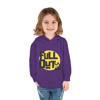 "Full Out" Toddler Pullover Hoodie – Bold Streetwear-Inspired Dance Graphic Fleece Sweatshirt for Kids
