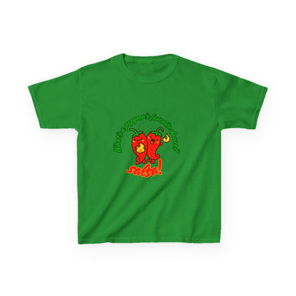 "What’s a Pepper’s Favorite Dance? Salsa!" Youth Short Sleeve Tee – Funny Dance Shirt with Cute Pepper Graphic for Kids