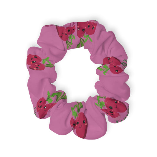 "Turnip the Beet” Scrunchie – Funny Dance Pun Hair Accessory with Cute Pepper Graphic