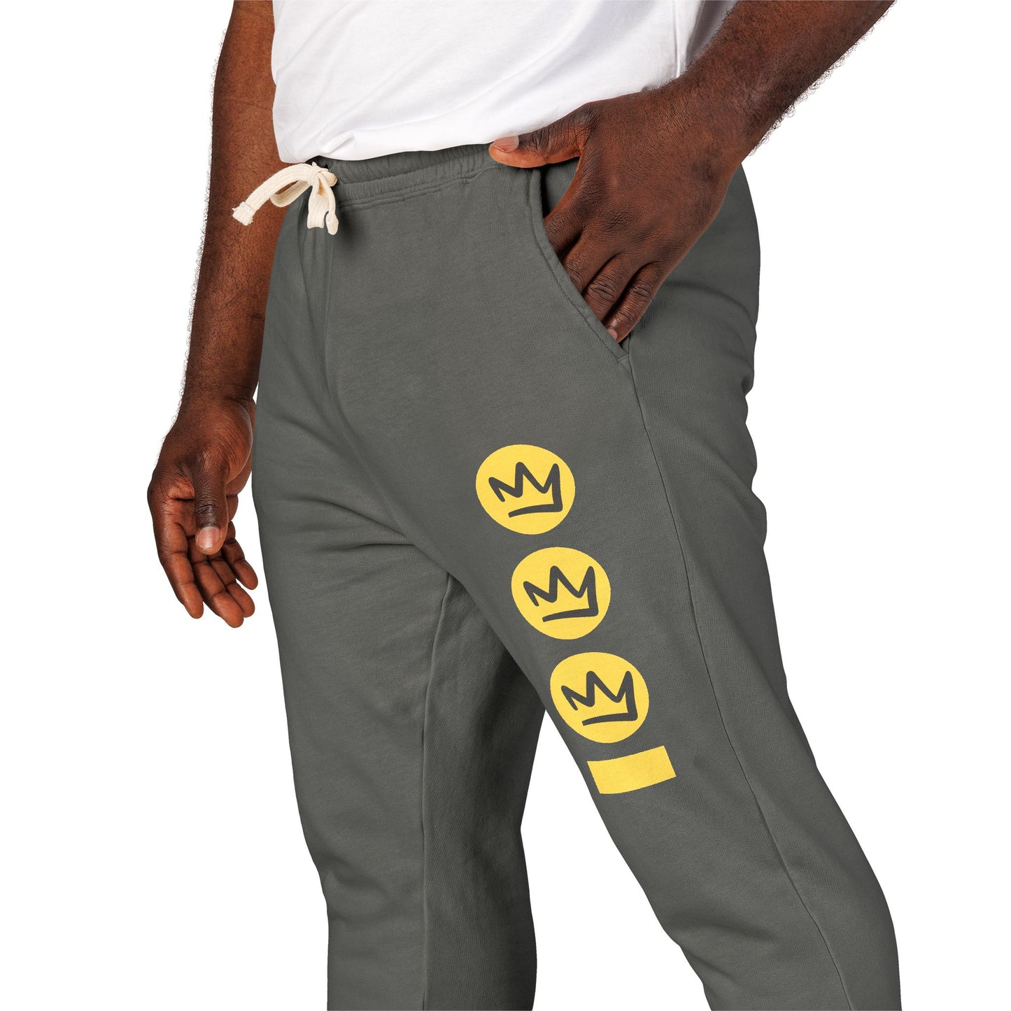Full Out Premium Collection Fleece Sweatpants – Trendy Unisex Garment-Dyed Dance Joggers with Bold Streetwear Graphic