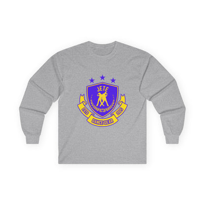 "Jeté Dance Gear" Unisex Long Sleeve Tee – Collegiate-Inspired Dance Shirt for Dancers, Teams & Studio Spirit Wear