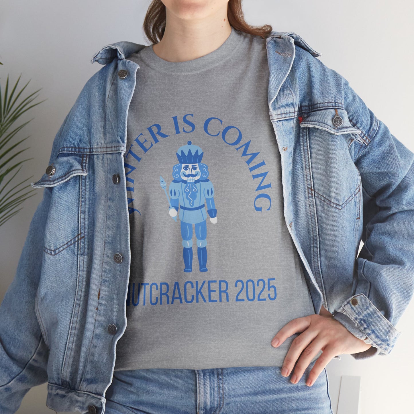 “Winter Is Coming Nutcracker 2025” T-shirt – Unisex Heavy Blend Cotton Tee | Holiday Dance T-shirt for Ballet Dancers