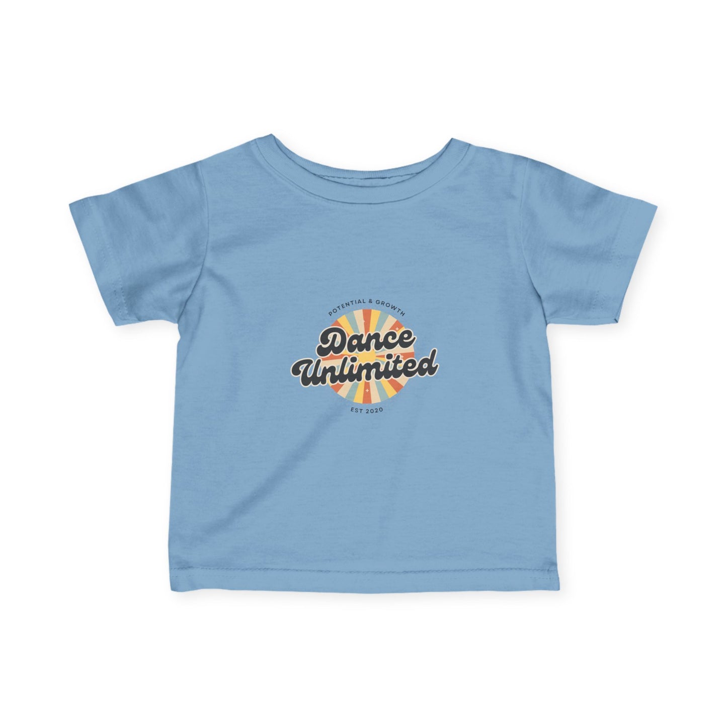 "Dance Unlimited – Potential & Growth" Infant Fine Jersey Tee – Retro Dance Graphic Baby T-Shirt for Inspired Little Performers