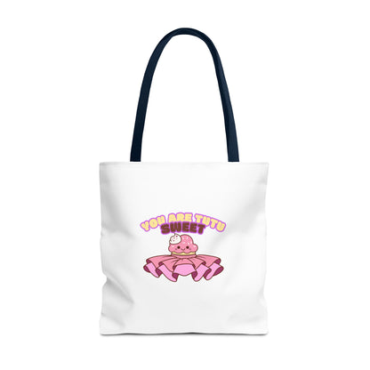 "You Are Tutu Sweet" Kawaii Cupcake Dance Tote Bag – Cute Canvas Bag for Dancers, Dance Moms & Ballet Lovers | Dance Gift Idea
