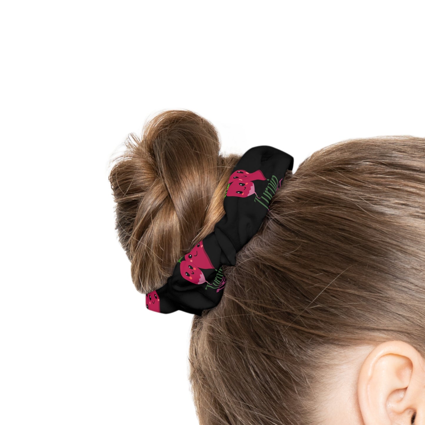 "Turnip the Beet” Scrunchie – Funny Dance Pun Hair Accessory with Cute Pepper Graphic