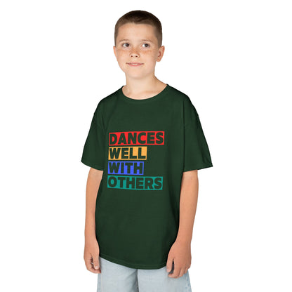 "Dances Well With Others" Kids Heavy Cotton™ Tee – Dance-Inspired Graphic Tee for Kids
