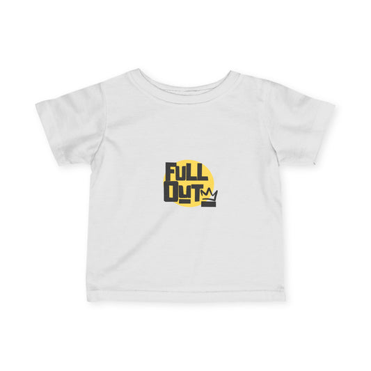 "Full Out" Infant Fine Jersey Tee – Bold Streetwear-Inspired Baby Dance T-Shirt for High-Energy Tiny Performers