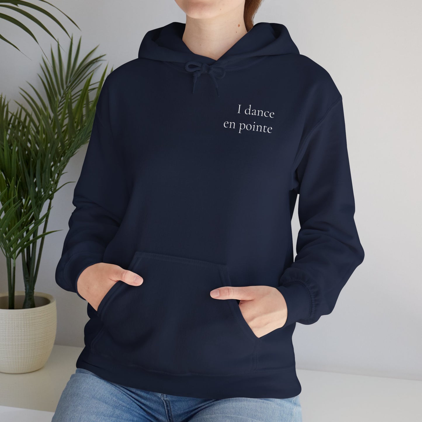 "I Dance En Pointe" Unisex Hoodie – Ballet-Themed Personalized Hoodie for Teens and Adults Featuring X-Ray Foot Design