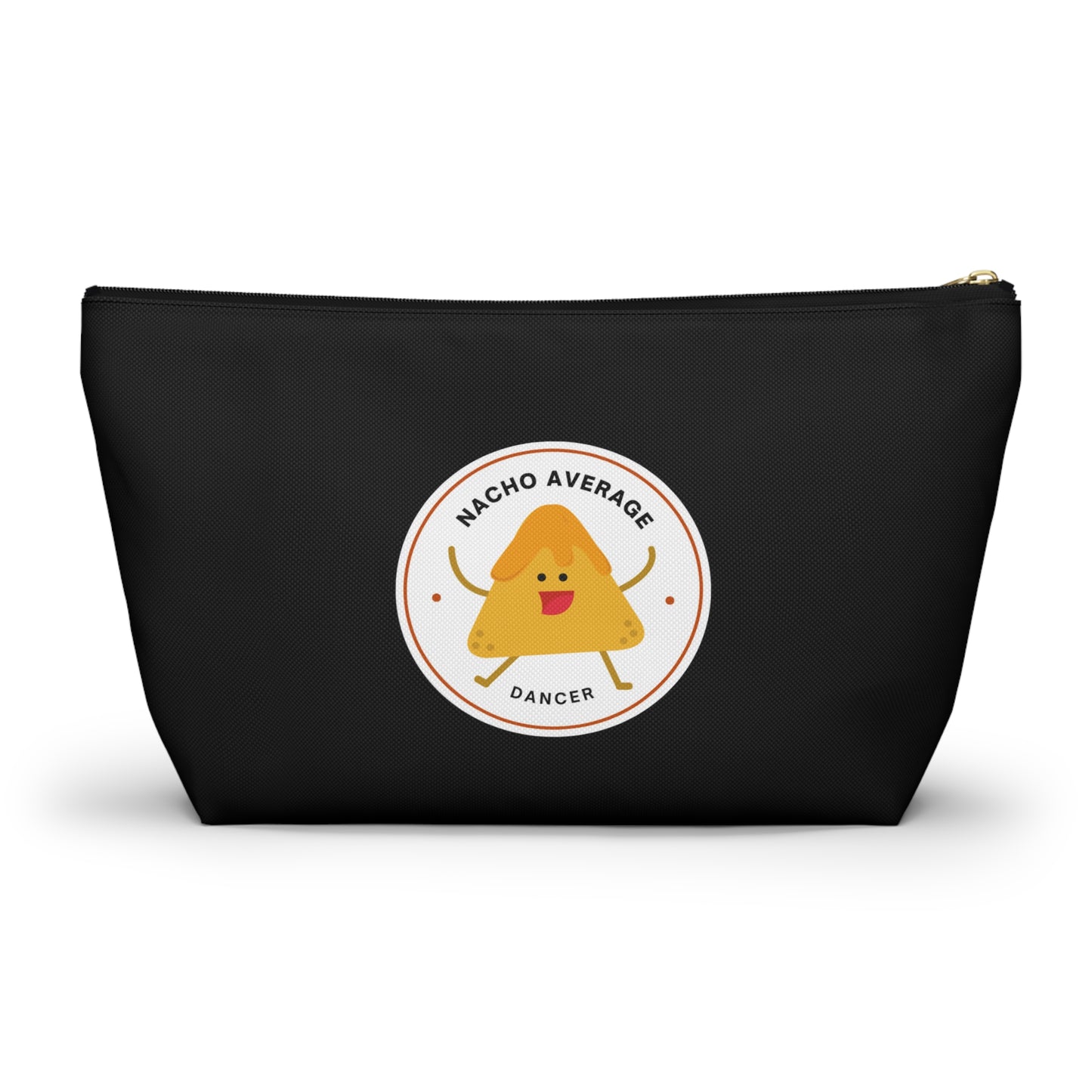 "Nacho Average Dancer" Makeup Bag – Cute Nacho Dance Graphic – Fun Dance-Themed Zipper Pouch for Cosmetics, Accessories & Gifts