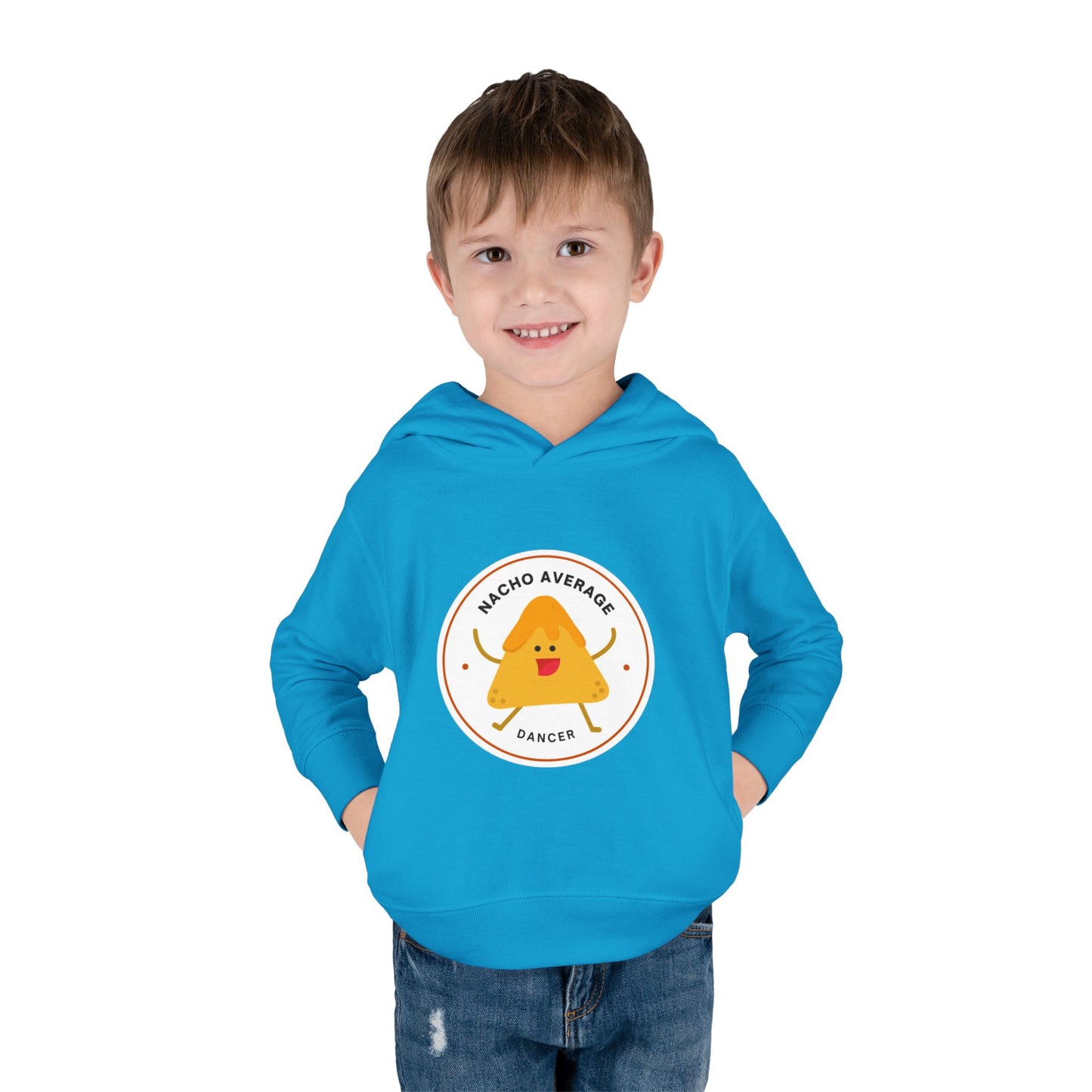 "Nacho Average Dancer" Pullover Fleece Sweatshirt with Cute Nacho Graphic | Funny Dance Gift for Kids - Toddler Dance Hoodie