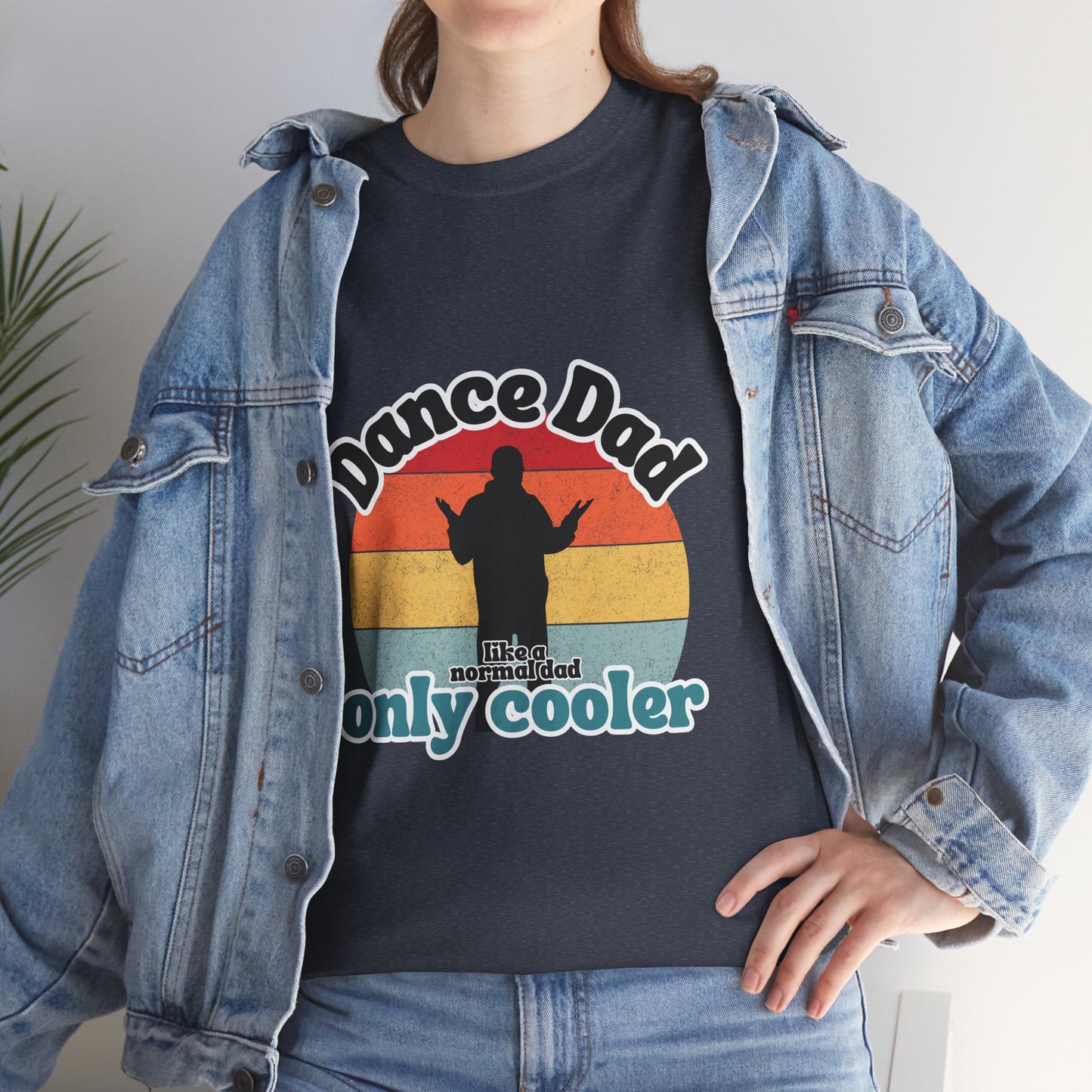 "Dance Dad" Unisex Heavy Cotton Tee – Funny Retro Dance Shirt for Cool Dads