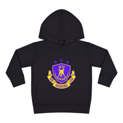 "Jeté Dance Gear" Toddler Pullover Fleece Hoodie – Collegiate-Inspired Dancer Graphic Sweatshirt for Kids