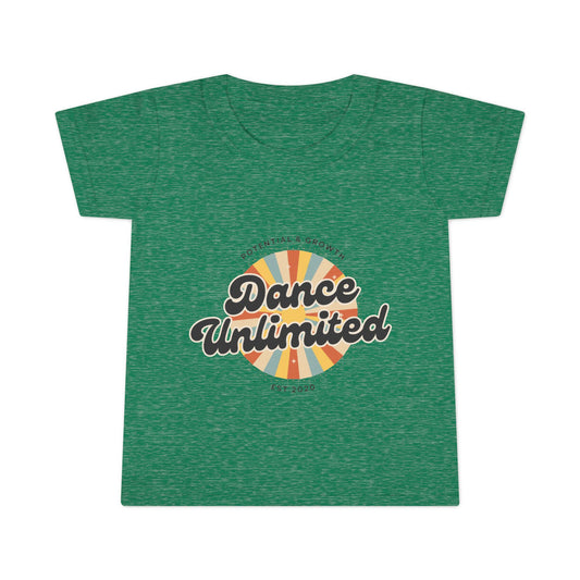 "Dance Unlimited – Potential & Growth" Toddler Dance T-Shirt – Retro Short Sleeve Tee for Kids