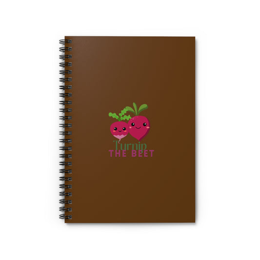 "Turnip the Beet" Spiral Notebook – Cute Veggie Dance Pun Journal for Dancers, Foodies & Pun Lovers