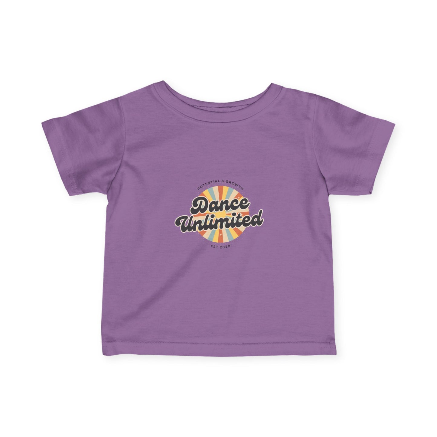 "Dance Unlimited – Potential & Growth" Infant Fine Jersey Tee – Retro Dance Graphic Baby T-Shirt for Inspired Little Performers