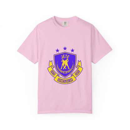 "Jeté Dance Gear" Unisex Garment-Dyed T-Shirt – Collegiate-Style Graphic Tee – Dance Apparel for Dancers & Performers