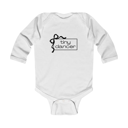 "Tiny Dancer" Infant Long Sleeve Bodysuit – Adorable Dance-Themed Baby One-Piece for Little Ballerinas and Future Movers