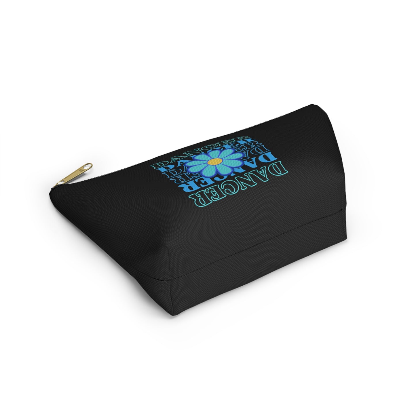 "Dancer" Makeup Bag – Elegant Floral Dance Graphic – Stylish Zipper Pouch for Cosmetics, Accessories & Gifts for Dancers
