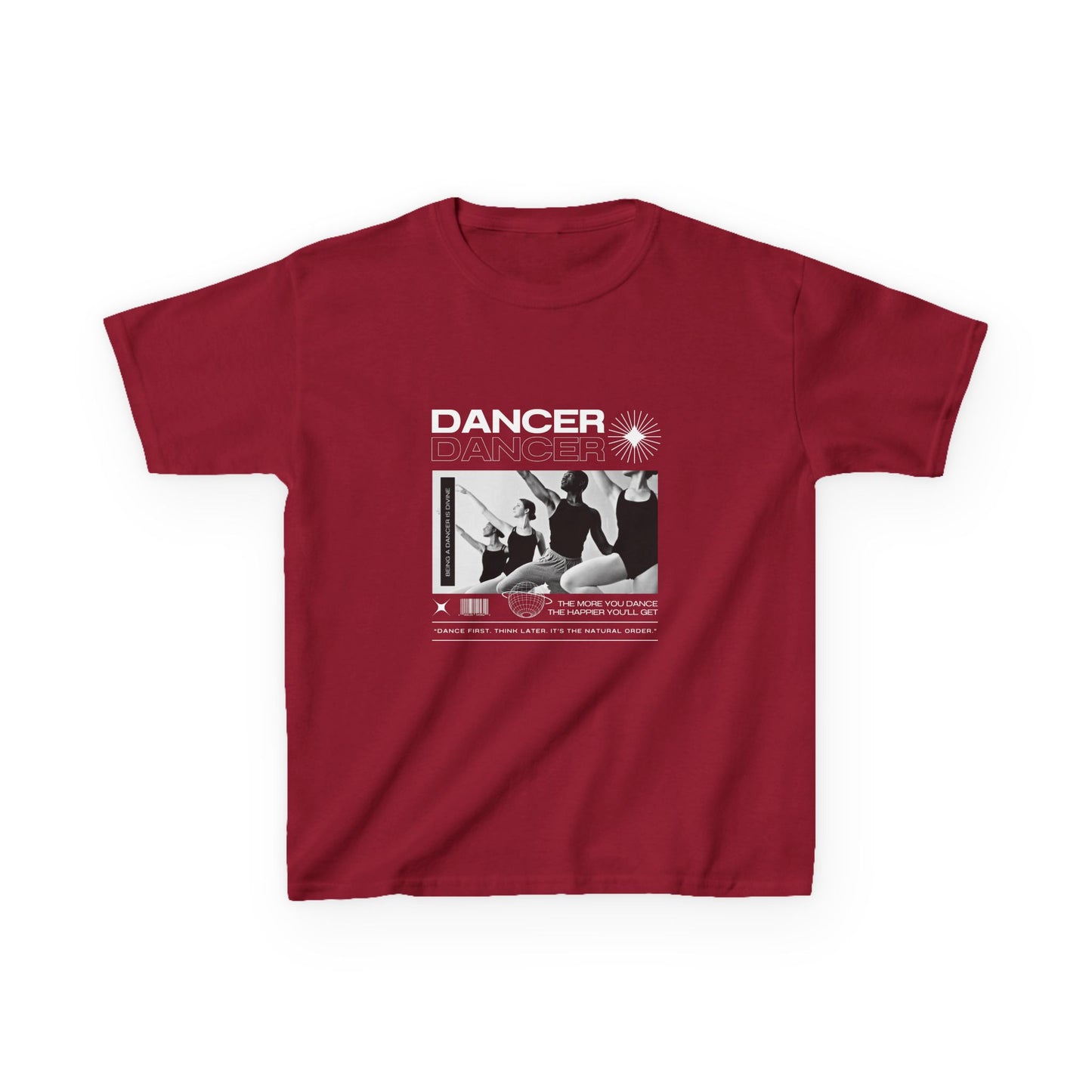 “Dancer” Youth Short Sleeve Tee – Young Ballet Dancers at the Barre Streetwear-Inspired Dance Shirt for Kids