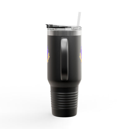 "Jeté Dance Gear Estd 2025" | 40oz Insulated Travel Mug with Collegiate-Inspired Graphic – Durable Stainless Steel Tumbler for Dancers & Dance Lovers