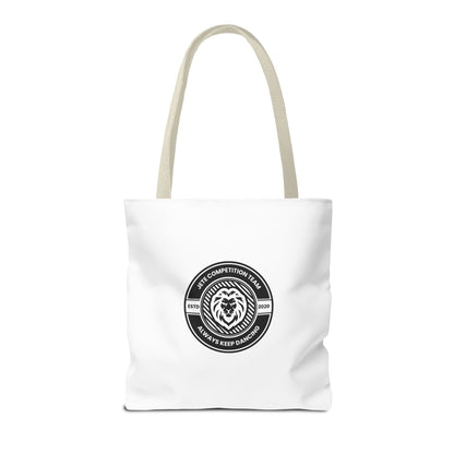 "Jeté Competition Team, Always Keep Dancing" Canvas Tote Bag – Collegiate Dance Team Logo | Reusable Dance Bag for Dancers, Rehearsals & Competitions