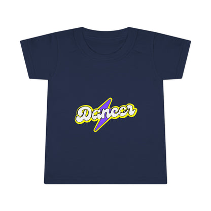 "Dancer" Toddler Dance T-Shirt – Bold Superhero-Inspired Short Sleeve Tee for Kids